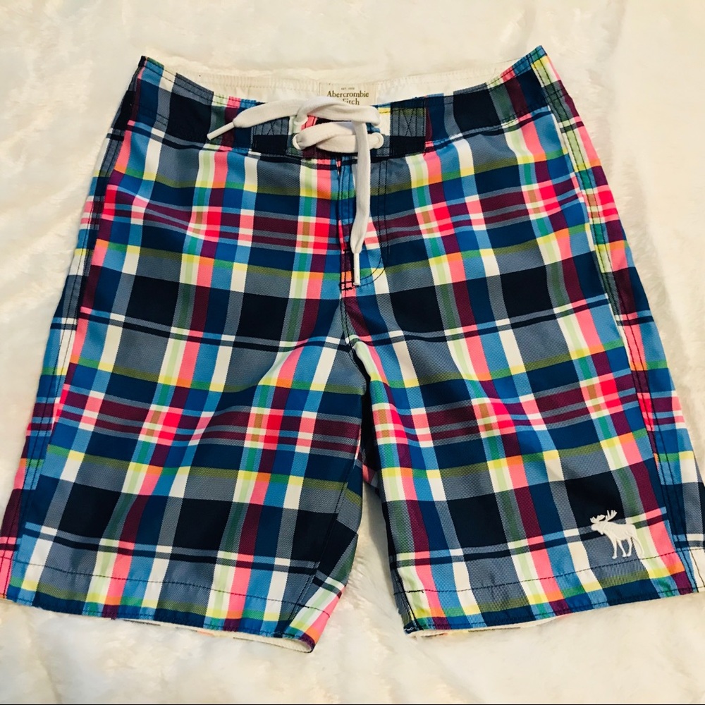 Abercrombie & Fitch Board Swim Shorts Plaid